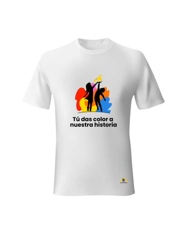Camiseta: Tú das color a nuestra historia